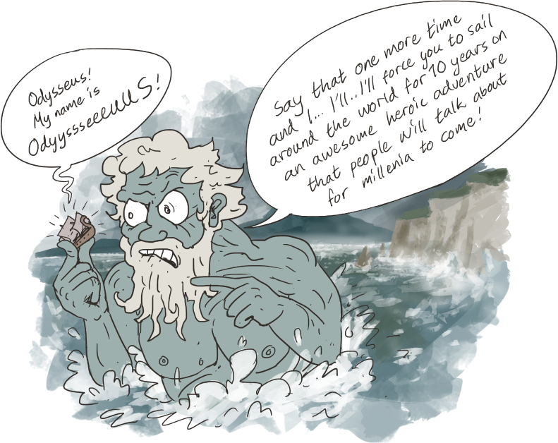 Poseidon in The Odyssey