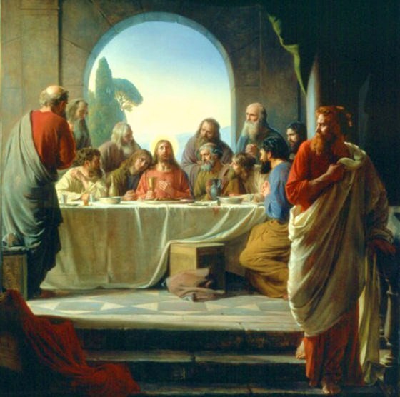 judas leaves last supper