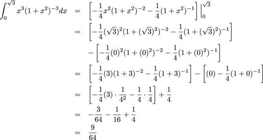 Integration By Parts Definite Integrals Exercises