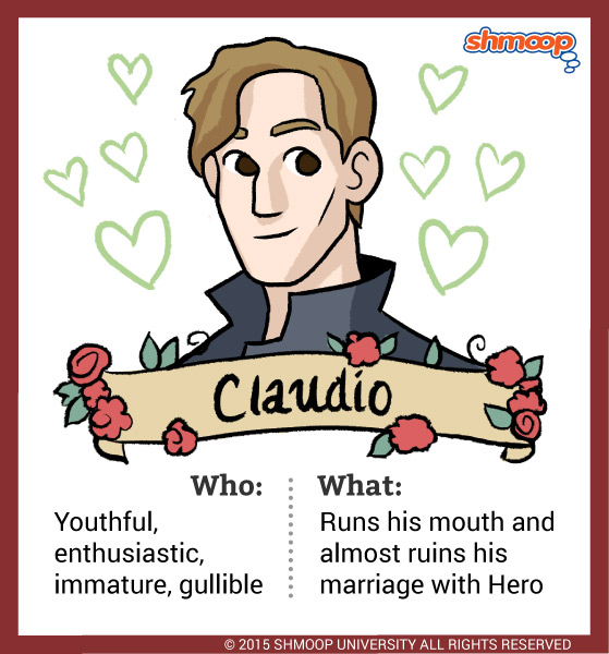 Claudio in Much Ado About Nothing Character Analysis Shmoop