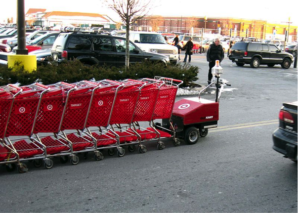 Row of Shopping Carts